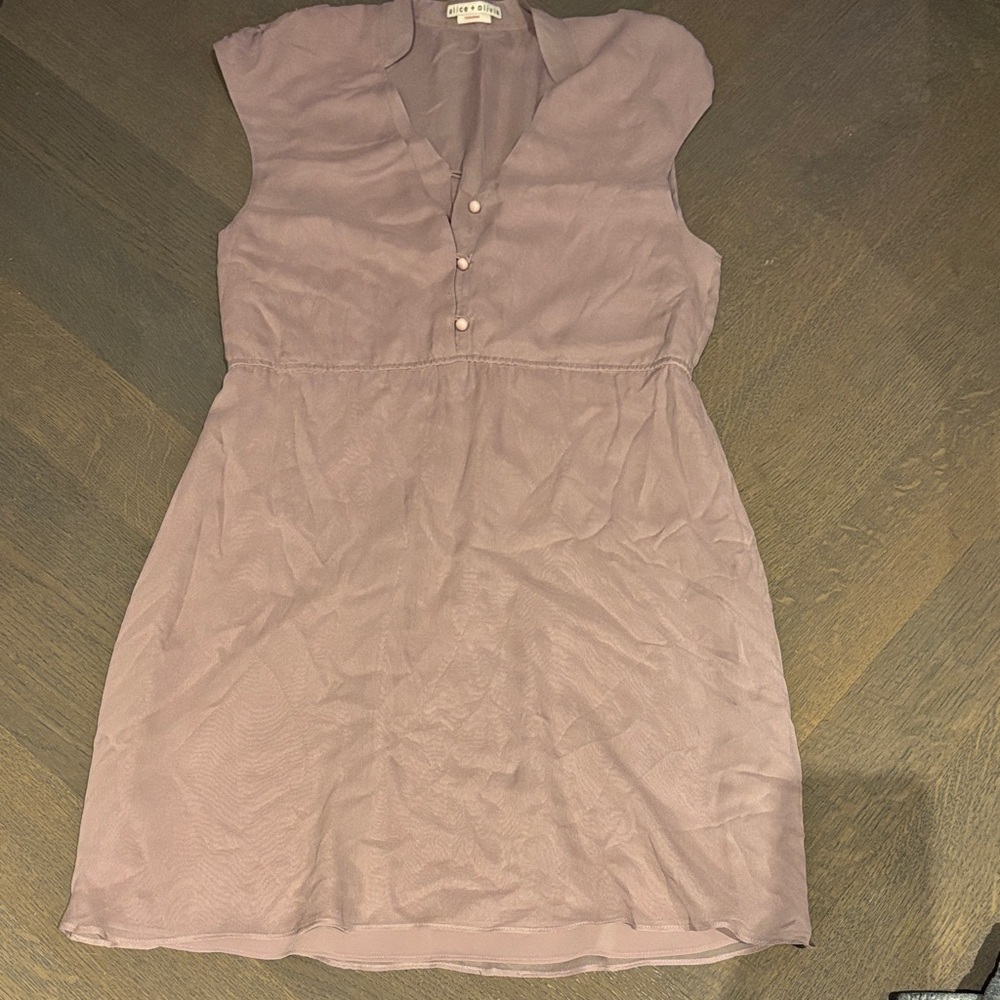 Alice + Olivia Soft Purple Mini Dress